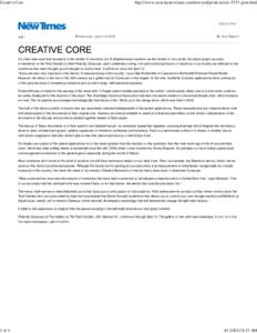 Creative Core  1 of 4 http://www.syracusenewtimes.com/newyork/print-article-5757-print.html