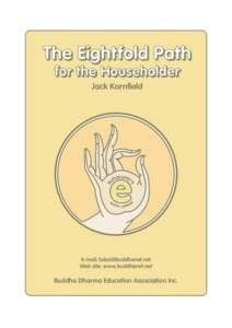 The Eightfold Path for the Householder Jack Kornfield BO