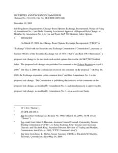 Dividends / Ex-dividend date / Futures contract / Stock market index future / Option / Exercise / Chicago Board Options Exchange / S&P 500 / Short / Financial economics / Finance / Investment