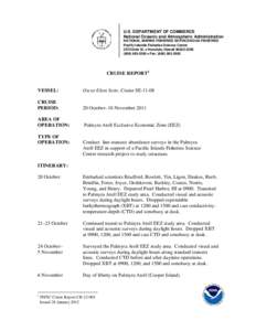 U.S. DEPARTMENT OF COMMERCE National Oceanic and Atmospheric Administration NATIONAL MARINE FISHERIES SERVICE/NOAA FISHERIES Pacific Islands Fisheries Science Center 2570 Dole St. • Honolulu, Hawaii[removed]) 98