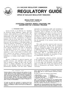 Revision 1 Julv 1993 U.S. NUCLEAR REGULATORY COMMISSION  REGULATORY GUIDE