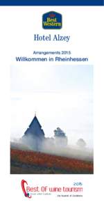 Hotel Alzey Arrangements 2015 Willkommen in Rheinhessen  2015