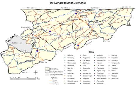 State of Franklin / Kingsport–Bristol metropolitan area / Johnson City /  Tennessee / Elizabethton /  Tennessee / Jonesborough /  Tennessee / Baileyton / Bristol /  Virginia / Tri-Cities /  Tennessee / Tennessee / Geography of the United States / Johnson City metropolitan area