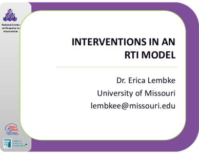 Microsoft PowerPoint - Interventions in RTI Presentation.ppt [Compatibility Mode]