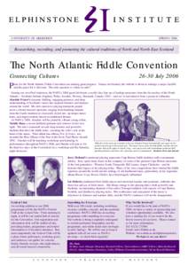 Elphinstone Newsletter 2006