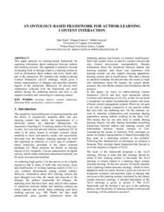 An Ontology-Based Framework for Author-Learning Content Interaction