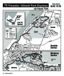 Primary / Discount Primaria / Descuento 76 Presidio – Stilwell Park Express  $2.50 / $1.25