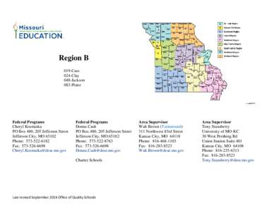 Region B 019-Cass 024-Clay 048-Jackson 083-Platte