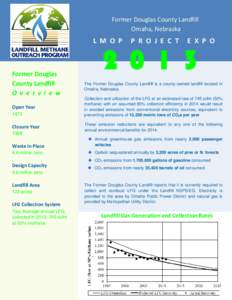 LMOP Project Expo 2013 – Former Douglas County Landfill, Nebraska