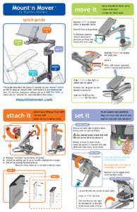 move it quick guide - move shoulder & elbow joints - rotate wrist joint - change tilt-plate angle