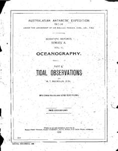 /  AUSTRALASIAN ANTARCTIC EXPEDITION , , [removed] ,