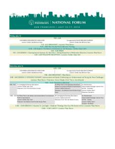 Carnegie Math Pathways 2016 National Forum Agenda