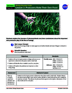 Botany / Cellular respiration / Photosynthesis / Plant physiology / Autotroph / Plant / Carbon dioxide / Decomposer / Hydroponics / Biology / Chemistry / Agronomy