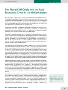 DOI: [removed]s10272[removed]y  Letter from America The Fiscal Cliff Crisis and the Real Economic Crisis in the United States