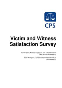 Operation Yewtree / Crown Prosecution Service / Prosecution / Victim Support / Hate crime / Victimology