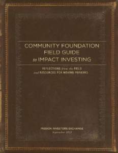 Council on Foundations / Foundations / Impact investing / The Philanthropic Initiative / Community foundation / Finance / Social finance / Business