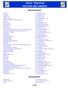 Microsoft Word - goodwebsites_9_2010.doc