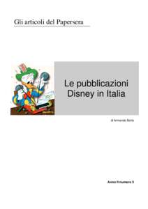 Gli articoli del Papersera  Le pubblicazioni Disney in Italia di Armando Botto