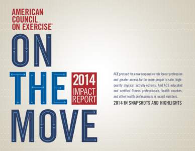 AMERICAN COUNCIL ON EXERCISE 2014