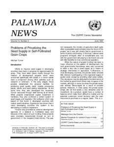 Palawija News, Volume 14, Number 2