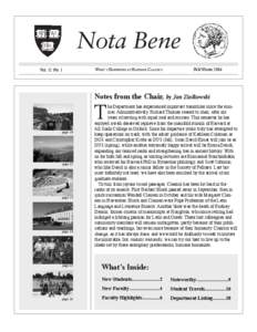 Nota Bene Vol. 12 No. 1