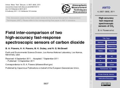 Atmospheric Measurement Techniques Discussions  Received: 6 September 2011 – Accepted: 7 September 2011