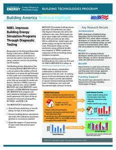 National Renewable Energy Laboratory / Energy economics / Sustainable energy / Low-energy building / Energy / Building Energy Simulation Test