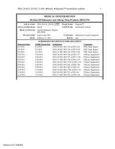 20829 Montelukast Clinical PREA