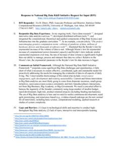 Formal sciences / Big data / Data modeling / Technology development / Transaction processing / Interoperability / Data analysis / Statistics Online Computational Resource / Agile software development / Technology / Science / Emerging technologies