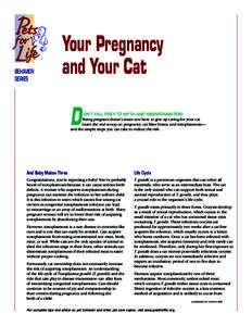 BEHAVIOR SERIES Your Pregnancy and Your Cat