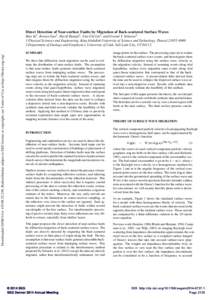 Direct detection of near-surface faults by migration of back-scattered surface waves