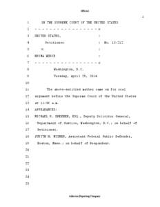 Official  1 1   IN THE SUPREME COURT OF THE UNITED STATES 