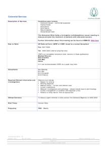 Gastrointestinal cancer / Proctology / Colorectal cancer / Anal fistula / Medicine / Gastroenterology / Rectum