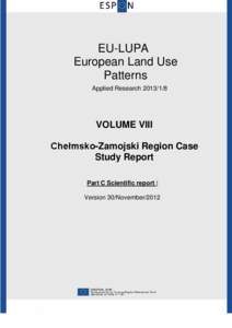 EU-LUPA European Land Use Patterns Applied Research[removed]VOLUME VIII