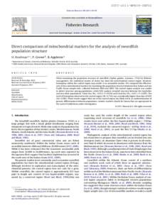 Direct comparison of mitochondrial markers for the analysis of swordfish population structure
