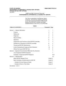 STATE OF ARIZONA DEMA DIRECTIVE 25.5 DEPARTMENT OF EMERGENCY AND MILITARY AFFAIRS DIVISION OF MILITARY AFFAIRS July 2001 ARNG and ANG Technician Personnel