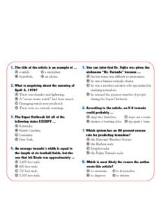 Canada / Essex County /  Ontario / Super Outbreak / Tornado / Ted Fujita / Tornado records / May 2004 tornado outbreak sequence / Tornadoes in the United States / Meteorology / Natural disasters