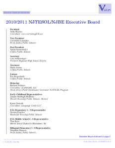 Back to Table of Contents[removed]NJTESOL/NJBE Executive Board President Judie Haynes Consultant: www.everythingESL.net