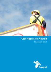 Cost Allocation Method November 2013 Expenditure Forecasting Methods  recasting approach