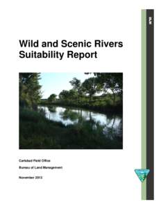 Wild and Scenic Rivers Suitability Report