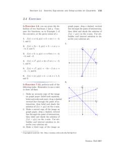 Section[removed]Solving Equations and Inequalities by Graphing