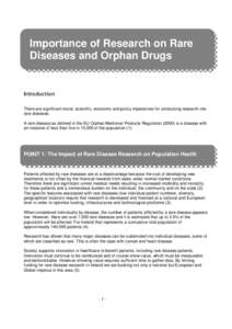 Microsoft Word - Importance of Research on Rare Diseases.doc