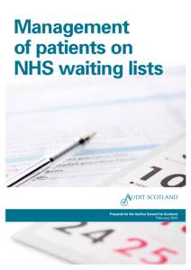 Management of NHS waiting lists