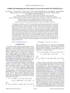 PHYSICAL REVIEW B 89, Fieldlike and antidamping spin-orbit torques in as-grown and annealed Ta/CoFeB/MgO layers Can Onur Avci,1,2 Kevin Garello,1,2 Corneliu Nistor,1,2 Sylvie Godey,2 Bel´en Ballesteros,2 