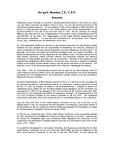 United Nations / Political geography / Satya Nandan / International Seabed Authority / United Nations Convention on the Law of the Sea / International Tribunal for the Law of the Sea / Nii Allotey Odunton / Law of the sea / International relations / United Nations General Assembly observers