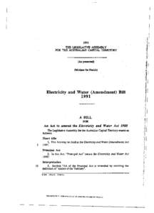1991 THE LEGISLATIVE ASSEMBLY FOR THE AUSTRALIAN CAPITAL TERRITORY (As presented) (Minister for Health)