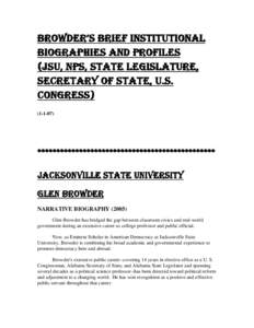 Politics of the United States / Earl Browder / Millard Tydings / Glen Browder / Alabama / State governments of the United States