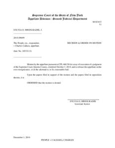 Supreme Court of the State of New York Appellate Division : Second Judicial Department M183415 V/ SYLVIA O. HINDS-RADIX, J. _________________________