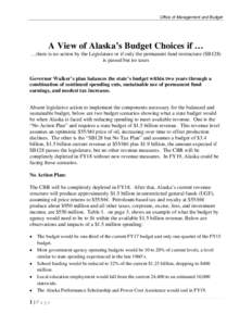 Microsoft Word - Alaska Budget Choices with No Action