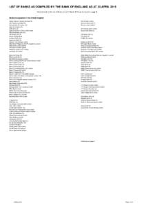 Primary dealers / Private banks / National Westminster Bank / Royal Bank of Scotland Group / Allied Bank / HSBC Private Bank / Lloyds Bank / HSBC Bank / Access Bank / Banks / Financial services / Investment